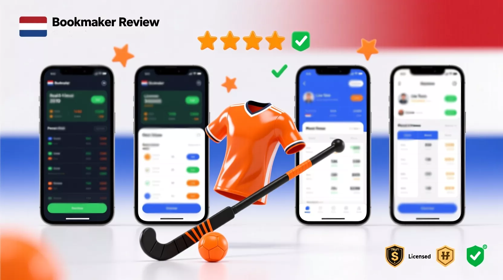 Vergelijking van de beste bookmakers voor hockey weddenschappen in Nederland