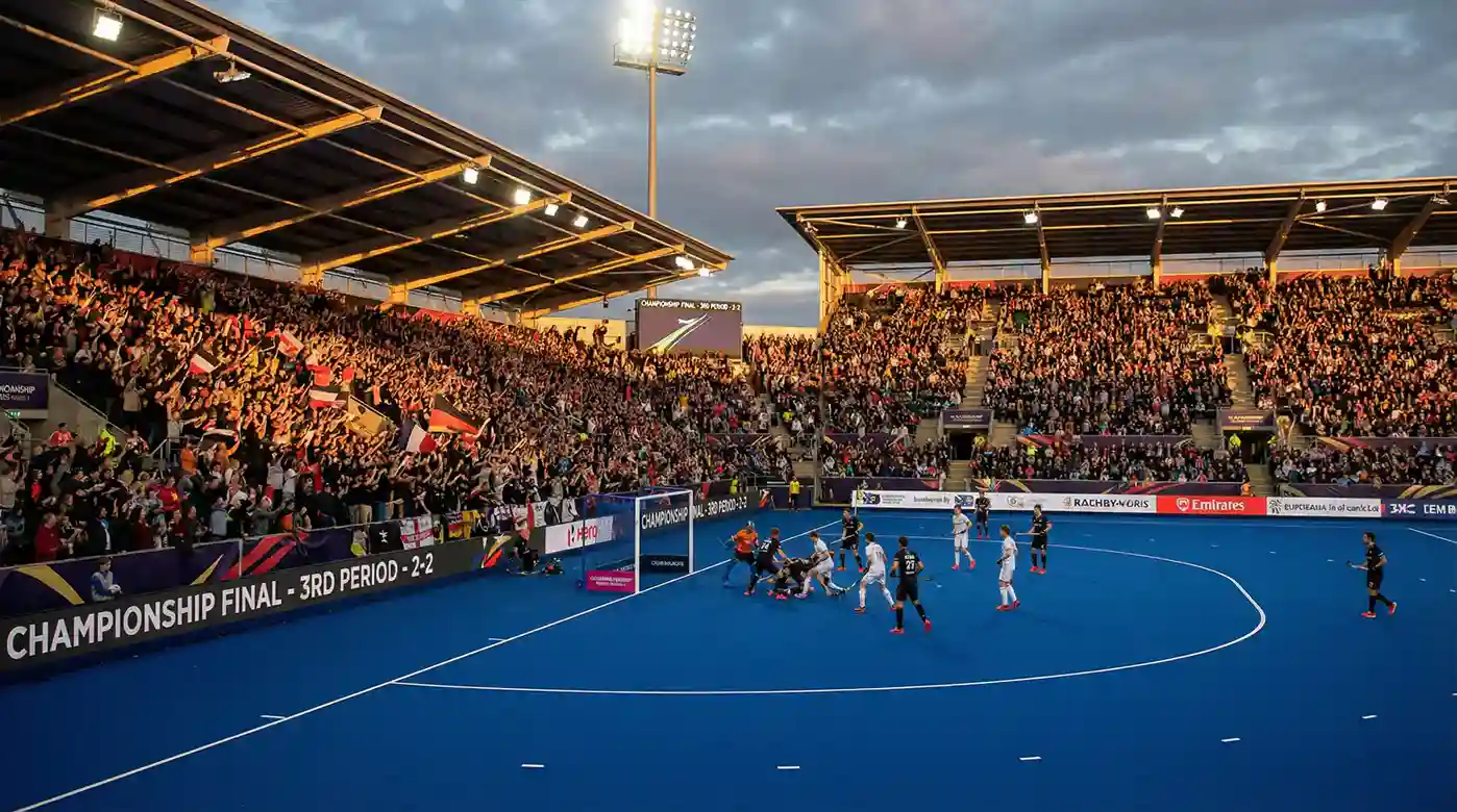 Intensieve hockeyfinale met volle tribunes en dramatische sfeer