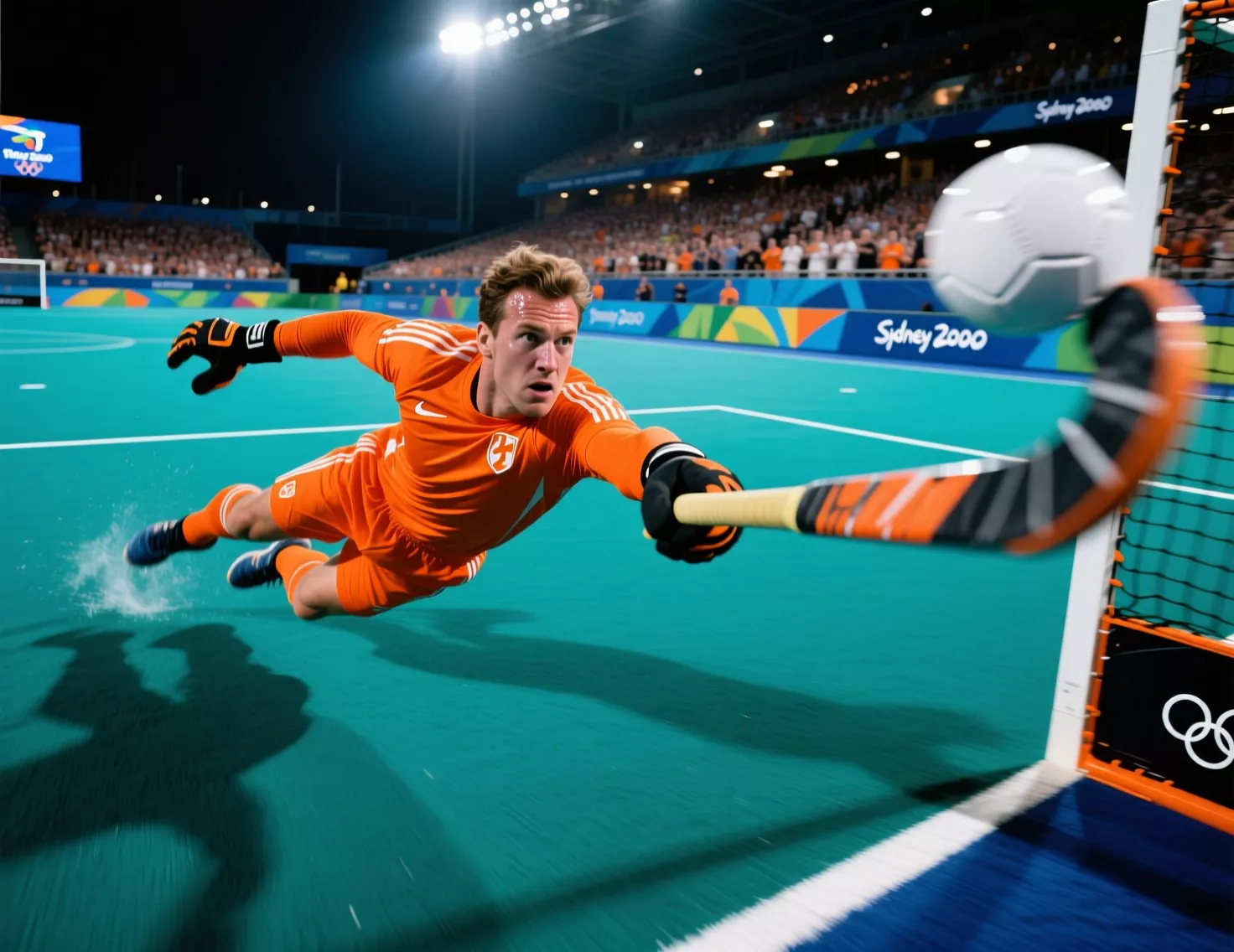 Nederlandse keeper maakt spectaculaire redding tijdens shoot-outs Sydney 2000